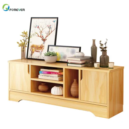 2021 Modern Wood LED TV Stand Furniture Cabinet