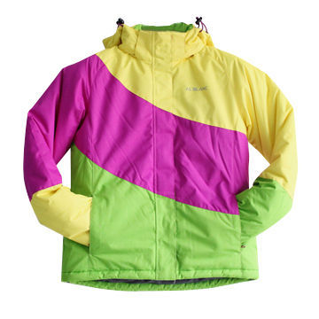 Ski jackets, 246T polyester ribstop with PU milky coating