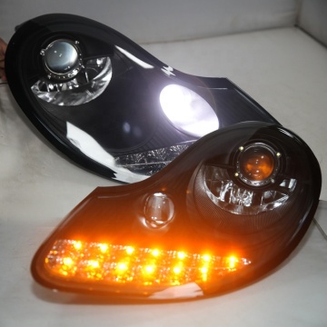 Porsche Boxster 996 LED Headlamp Black Housing 1997-2003 JY