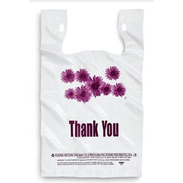 T-shirt PEAD biodegradável LDPE sacos plásticos em rolos para supermercado de compras