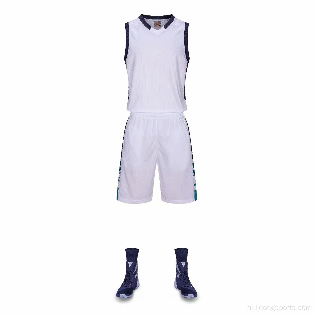 Basketbaluniform set aangepaste basketbalteam jersey