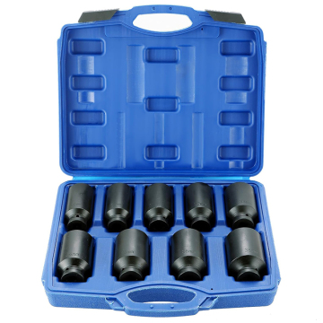 9-Piece 1/2" Drive Deep Impact Socket Set - Metric 6 Point (29mm-38mm) CR-MO