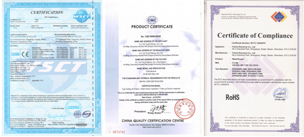 oral irrigator certification