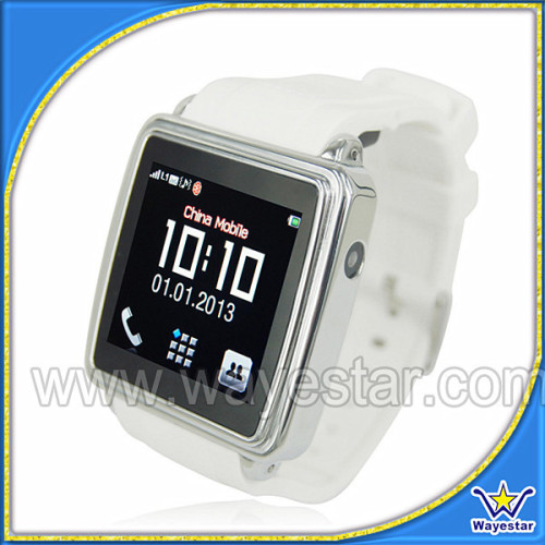 latest wrist watch mobile phone quadband gsm single sim bluetooth MTK6250