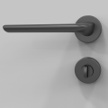 One side door handle with lock