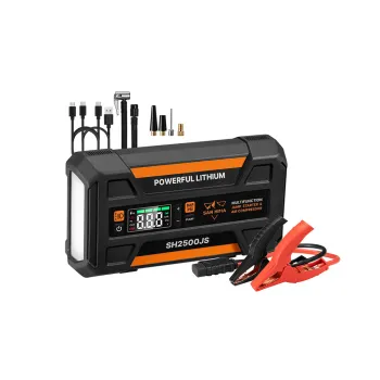  SAN HIMA 4-in-1 Jump Starter: Power Bank with Tire Inflator and Air Compressor