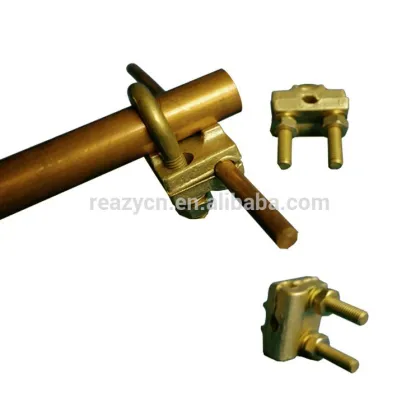 High quality 100% metal copper grounding earth rod g clamp c clamp u clamp
