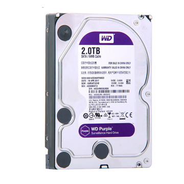 2TB WD20PURX Purple Hard Drive for Security DVR NVR Systems