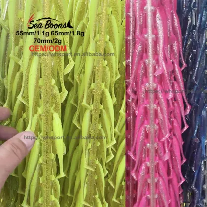 Hot Sale TPR Material Soft Swim Bait Plastic Fishing Baits