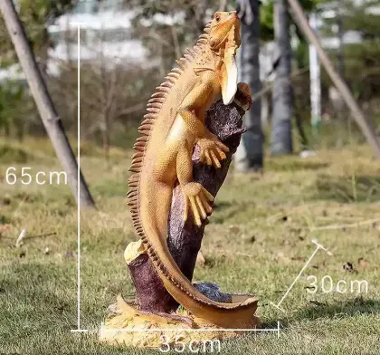 Simulated Resin Lizard Ornament