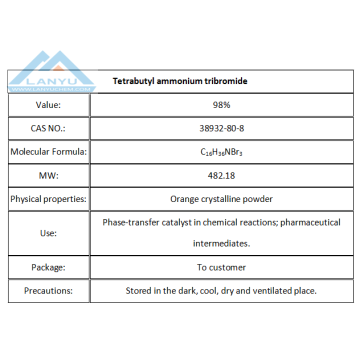 High purity 99.9% Tetrabutylammonium tribromide 38932-80-8