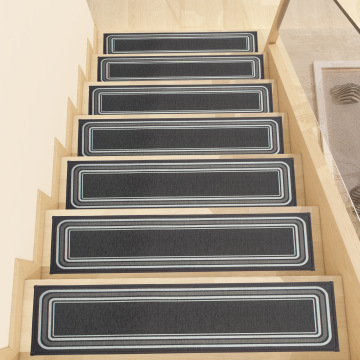 Customized Stain-Resistant Eco-friendly Rubber Latex Backing Non-Slip Carpet Stair Step Mat Tread