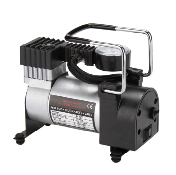 Large Power Metal Copper Core Vehicle Air Compressor, DC 12V Metal Car Air Compressor