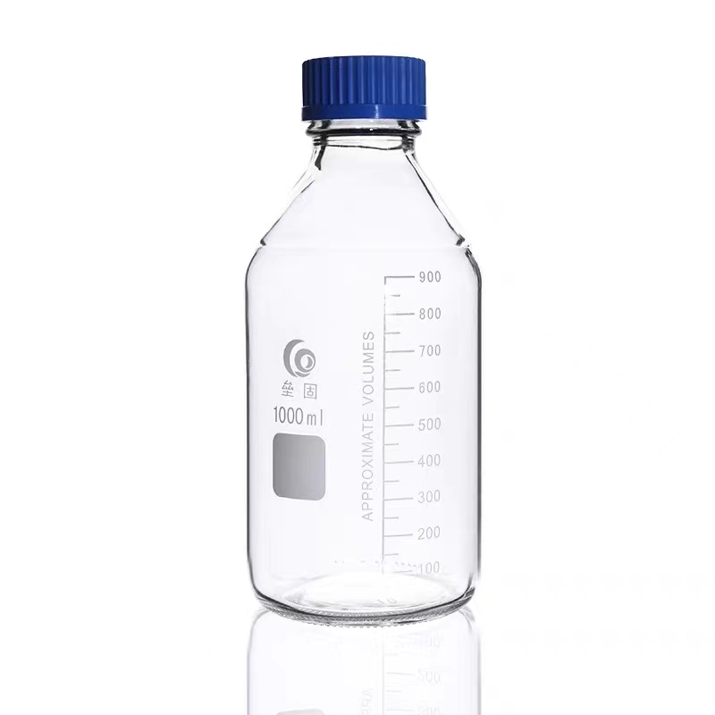 Clear Glass PP Screw Cap Reagent Bottle 1000ml