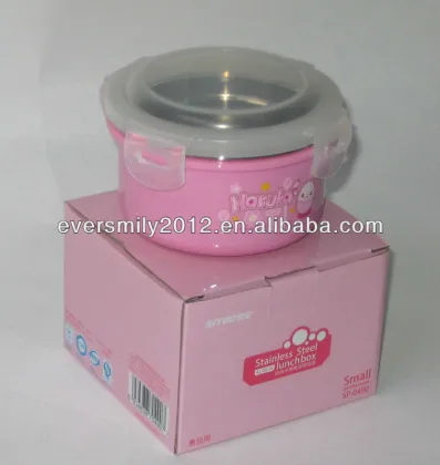 300Ml Round Stainless Steel Thermos Lunch Box
