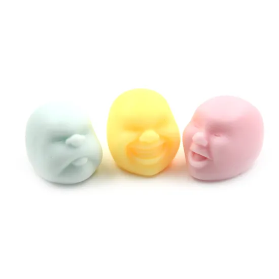 1PCS Human Emotion Face Vent Anti-stress Ball Toys Relax Pop Adult Stress Relieving Ball Toys Gift Novelty Toys Random