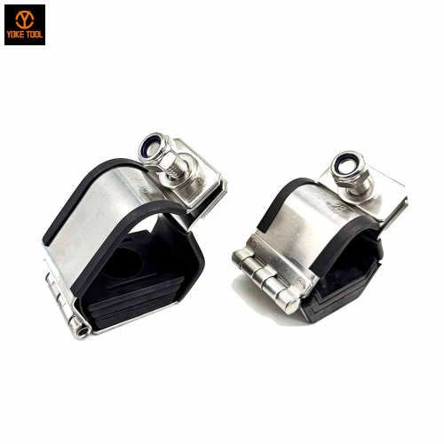 IEC61914 Abrazaderas para cables individuales con bajo contenido de humo y trébol de 20 mm con perno M8 para cable incluido