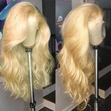wholesale high quality #613 Blonde Color Lace Front Human Hair Wig 100% Virgin Hair transparent Closure Lace Wig human hair wigs