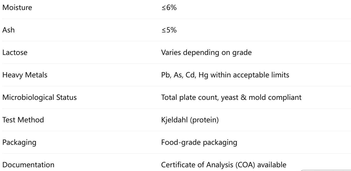 WPC 80 Whey Protein Concentrate Powder