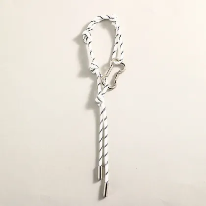 Nylon Rope Bracelet with Red Bag Pendant - Miu Department Couple Key Chain