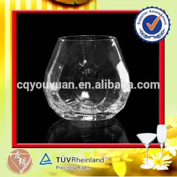 Unique Design Fancy Drink Glass 10oz Hexagonal Whisky Glass Tumbler