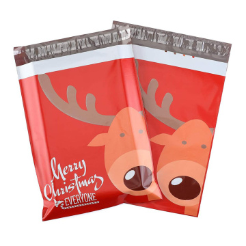 Bolsa de mensajería de plástico de impresión personalizada de Navidad Hot-Sale