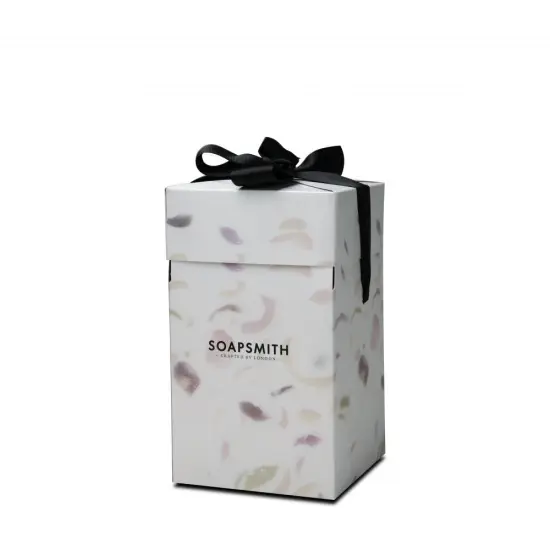 White Unique Luxury Folding Soap Box With Ribbon