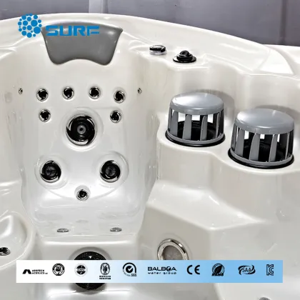 Hot sale luxury family use USA Balboa control system outdoor aqua massage aqua massage spa