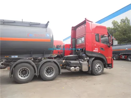 Dongfeng 6x4 tractor to deliver semi trailer