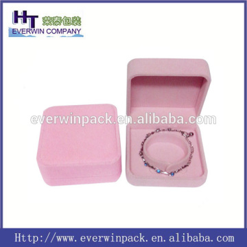 Wholesale high quality handmade decorative craft velvet bangle box