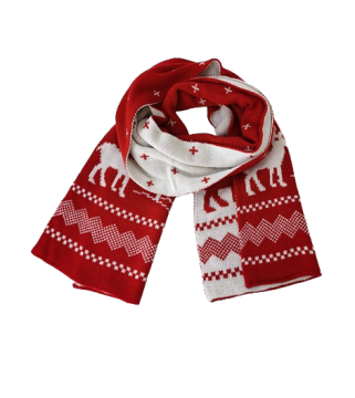 Christmas Gift: Winter Scarf Warm Plush Snowflake Pashmina Shawl