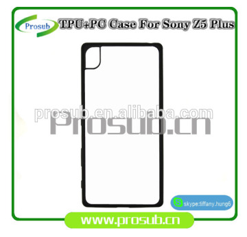 sublimation heat transfer silicon blank diy TPU+PC cell phone case cover skin for Prosub- z5 plus