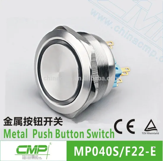 Mounting diameter 40mm CMP stainless steel waterproof ip67 button switches light 220v