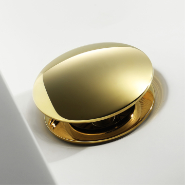 HIDEEP Full Copper Gold Pop Up Drain
