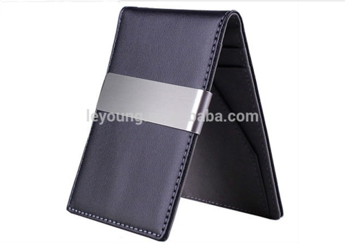 Custom leather Wallet Money Clip Wallet Organizer