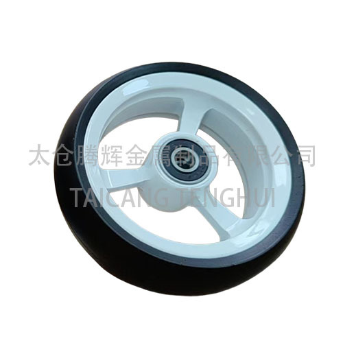 Rodas dianteiras de cadeira de rodas de liga de rodas de 4 polegadas