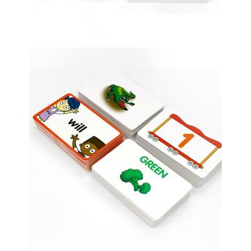 custom educational flash cards toy game for kids
