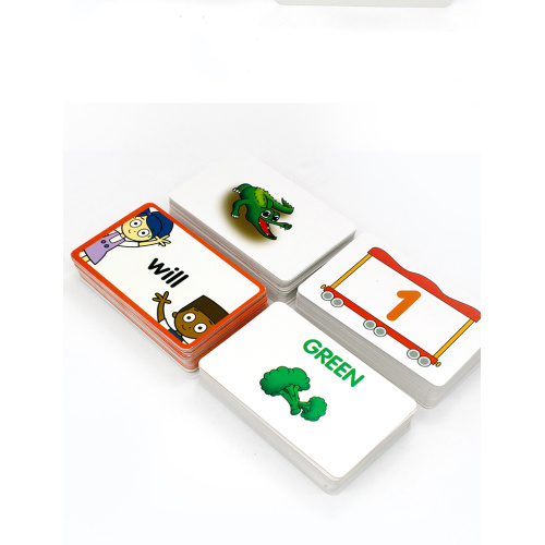 jeu de jouets de cartes flash éducatif personnalisé pour les enfants