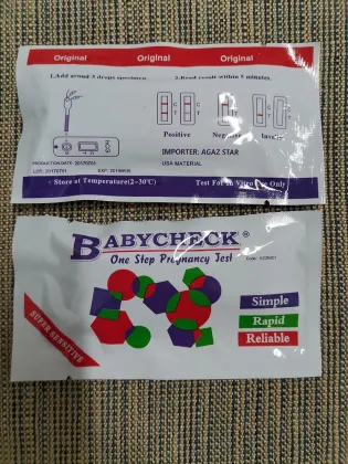 Self-check colloidal gold female urination hcg pregnancy