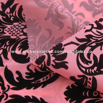 210T polyester taffeta flock fabric