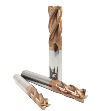 Festkarbid 4 Flöte quadratische End-Endmill für Stahl HRC 55-65 D16*65*150