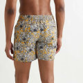Anpassade män Swim Trunks Custom Designer Badkläder Shorts Beachwear Hög midja blommig tryckta strandshorts för män