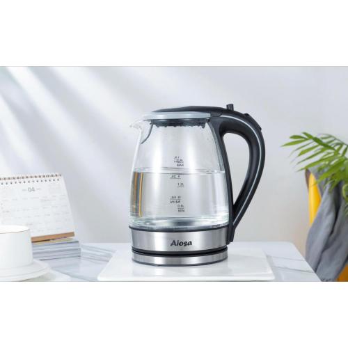 Electric water kettle with blue led light,360 cordless