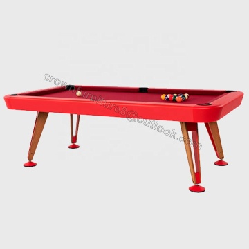 Wholesale Standard Snooker Pool Table with Green Leather Finish and Ball Return