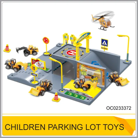 Diy parking lot toy mini freewheel inductive truck toys OC0233372