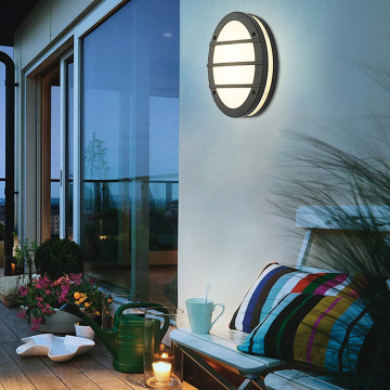 Aluminium ovale Form 24W LED Outdoor Oberfläche montiertes Schotter Außenwandlicht