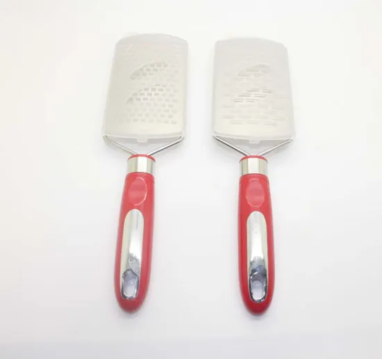 Hot selling product stainless steel cheese grater nutmeg grater coconut grater with plastic handle for fruit