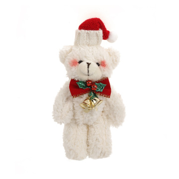 Cute Plush Teddy Bear Keychains and Christmas Ornaments