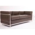 Réplica completa do sofá de couro Le Corbusier LC2
