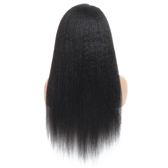 Cheap Unprocessed Indian Remy Human Hair Lace Wig Pre Plucked Wholesale Kinky Straight Swiss 4X4 Lace Closure Wig For Women